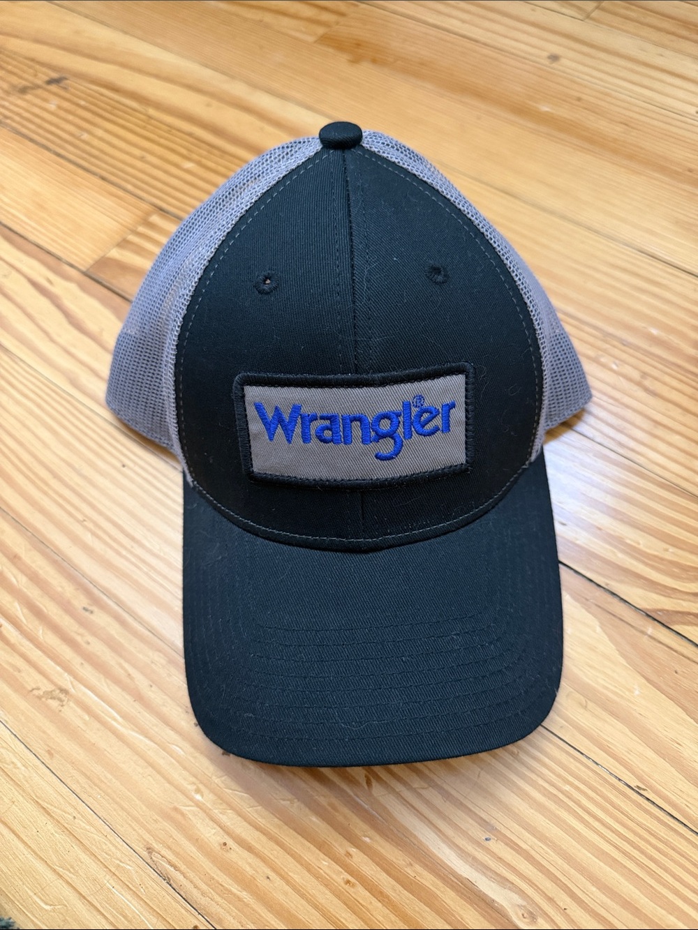 Wrangler Men's Black and Gray Logo Cap